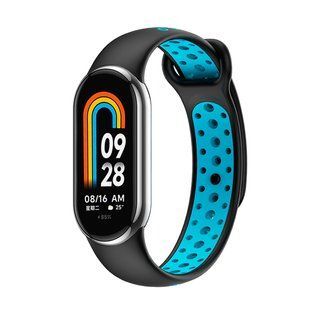 Ремінець для Xiaomi Mi Band 8/9/10 N Sport Black/Blue 2020000420088 фото