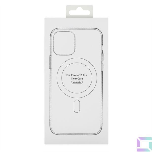 Чохол TPU Clear Case with Magsafe для iPhone 15 Pro Transparent 2020000355441 фото