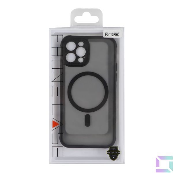 Чехол TPU+PC Anti Drop Full Camera with MagSafe для iPhone 12 Pro Black 2020000390824 фото