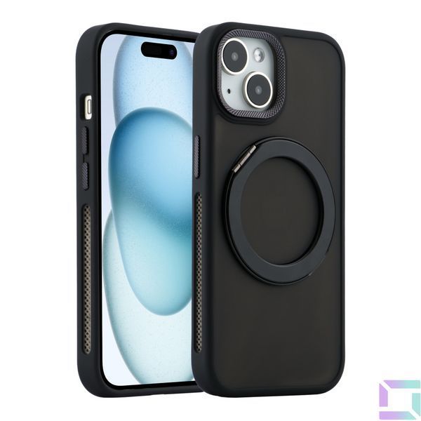 Чехол TPU+PC Mag 360 Spin Case для iPhone 13 Black 2020000442424 фото