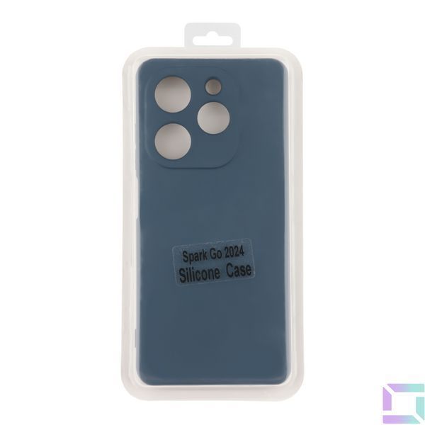 Чехол Silicone Cover Full Camera (A) для Tecno Spark Go 2024 (BG6) 08.Dark Blue 2020000407164 фото