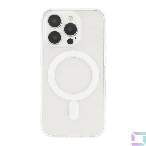 Чехол TPU Clear Case with Magsafe для iPhone 15 Pro Transparent 2020000355441 фото