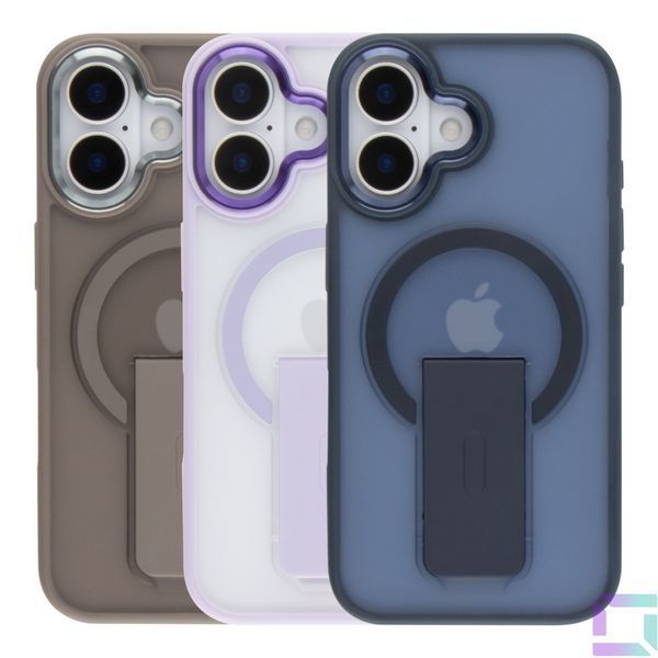 Чохол TPU+PC FlexGuard Magnetic Ring Stand для iPhone 17 Titanium 2020000500063 фото