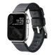 Ремешок для Apple Watch Leather+Silicone 38/40/41 mm Black Silver 2020000478270 фото