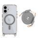Чехол TPU+PC LanyardCase with MagSafe для iPhone 16 Titanium grey 2020000476924 фото