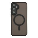 Чохол TPU+PC Magnetic Matte Camera Lens with Magsafe для Samsung Galaxy S24+ 5G (S926) Black 2020000437239 фото