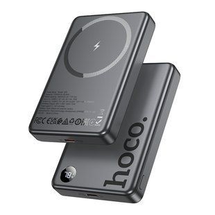 Power Bank Hoco Q34 Clever PD20W magnetic with digital display 10000mAh Серый 6942007644068 фото