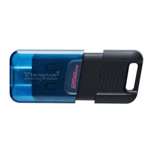 USB Flash Drive 3.2 Kingston DT 80M 256Gb Type C Цвет Черный/Голубой 740617330557 фото