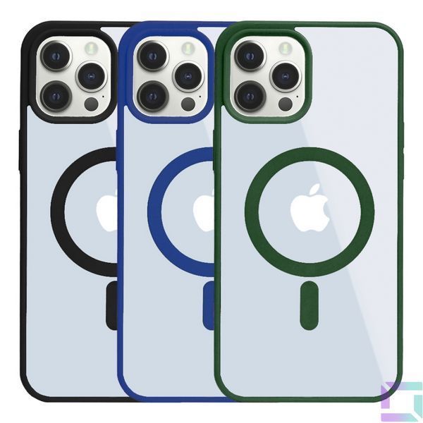 Чохол TPU Color with Magsafe для iPhone 12 Pro Max Light Blue 2020000326243 фото