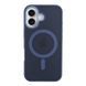 Чехол TPU+PC Goldencis Matte with MagSafe для iPhone 16 Dark Blue 2020000444923 фото