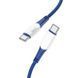 Кабель USB Hoco X70 Ferry 60W Type C to Type C Синiй 6931474760531 фото