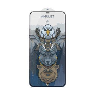 BOX 10 шт Защитное стекло AMULET 2.5D HD Antistatic for iPhone XS Max/11 Pro Max Черный 6902043845256 фото