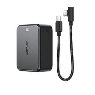 Універсальна Мобільна Батарея Power Bank AceFast M28 PD22.5W with cable Type-C to Type-C, 10000mAh Чорний 6974316285984 фото