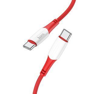 Кабель USB Hoco X70 Ferry 60W Type C to Type C Червоний 6931474760524 фото