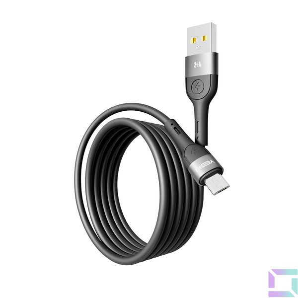 Кабель USB YOKI EXTRA YK-EX11 Micro 3A 1.2m Колір Бiлий 6907858579006 фото