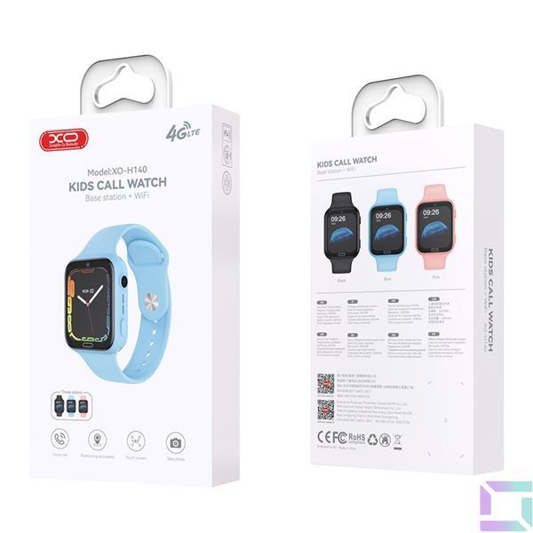 Дитячий Смарт Годинник XO H140 4G GPS Блакитний 6920680861057 фото