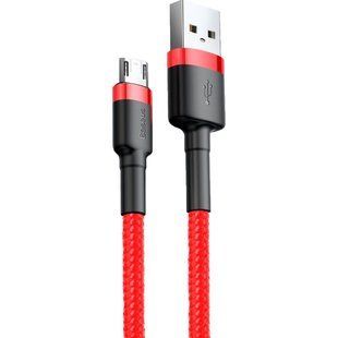 Кабель USB Baseus USB to Micro 2.4A CAMKLF-B Червоний, 09 6953156280328 фото