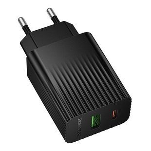 Сетевое Зарядное Устройство Borofone BAS74A 1USB-C/1USB PD/QC 20W Черный 6941991122750 фото