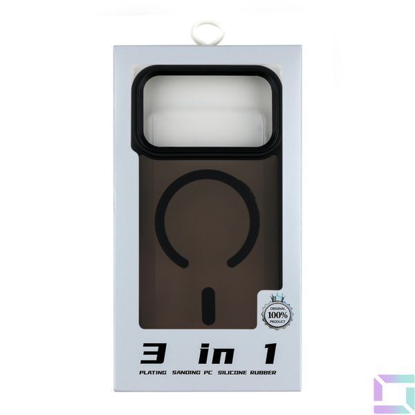 Чехол TPU+PC ShadowMat with MagSafe для iPhone 17 Pro Max Black 2020000497943 фото