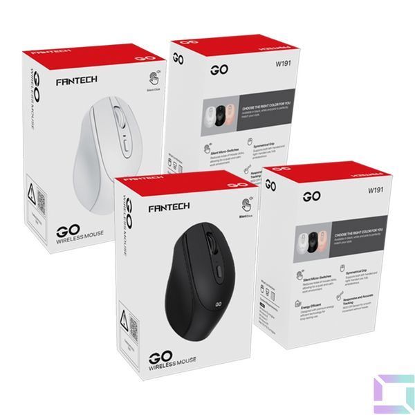 Бездротова Миша FANTECH W191 Silent Click Білий 6972661281828 фото