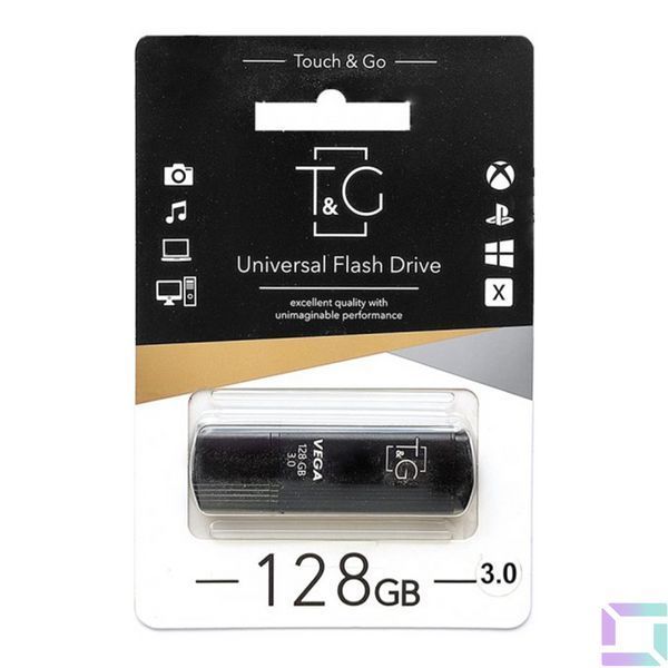 USB Flash Drive 3.0 T&G 128gb Vega 121 Черный 4719303950498 фото