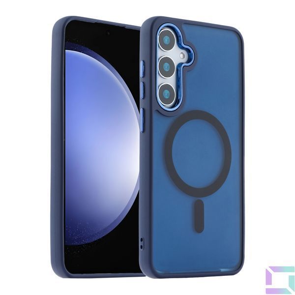 Чехол TPU+PC Space Magnetic Color with Magsafe для Samsung Galaxy S24 FE 5G (S721) Grey 2020000436898 фото