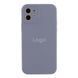 Чохол Silicone Case Full Size with Frame для iPhone 12 М'ята упаковка 28.Lavender Grey 2020000522096 фото