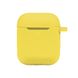 Чохол Silicone Case with hook для Airpods 1/2 Колір 50.Canary yellow 2020000369110 фото