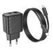 Мережевий Зарядний Пристрій Hoco CS23A 1USB/1USB-C PD/QC 30W+Type-C to Type-C Чорний 6942007609968 фото 7