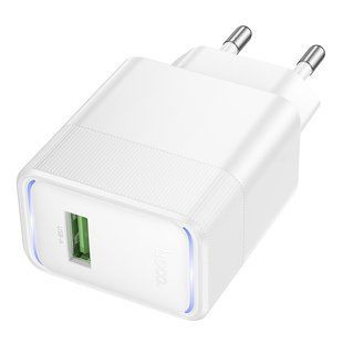 Мережевий Зарядний Пристрій Hoco CS111A 1USB Multi-Protocol 22.5W Білий 6942007680356 фото