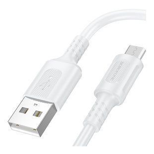 Кабель USB Borofone BX111 Micro 2.4A Білий 6941991115073 фото