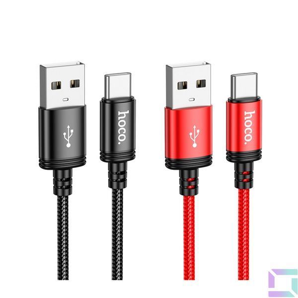 Кабель USB Hoco X89 Wind Type-C 3A Чорний 6931474784360 фото
