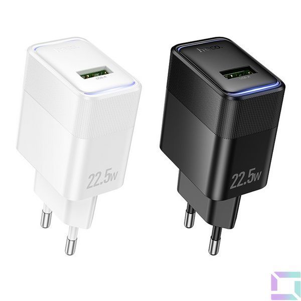 Мережевий Зарядний Пристрій Hoco CS111A 1USB Multi-Protocol 22.5W Білий 6942007680356 фото