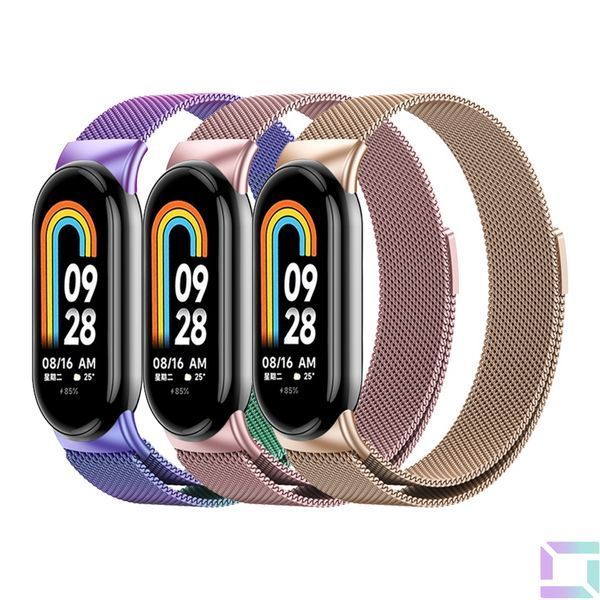 Ремешок для Xiaomi Mi Band 8/9/10 Milanese Loop Silver 2020000373735 фото