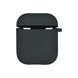 Чехол Silicone Case with microfibra для Airpods 1/2 Цвет 54.Atrovirens 2020000367925 фото