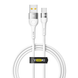 Кабель USB YOKI EXTRA YK-EX11 Type-C 3A 1.2m Колір Бiлий 6907858579020 фото 1