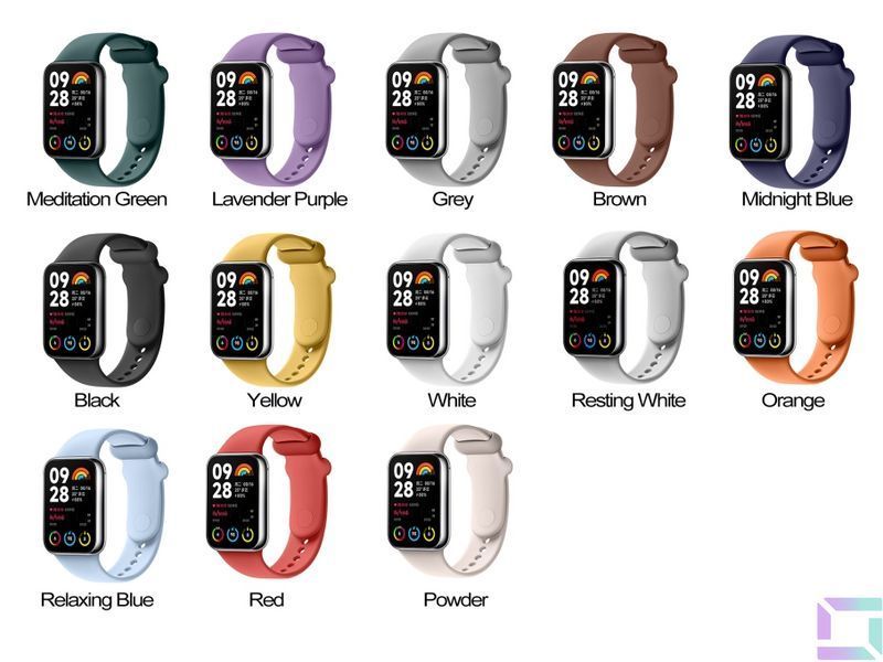 Ремінець для Xiaomi Mi Band 8 Pro/Mi Band 9 Pro/Redmi Watch 4 Silicone Powder 2020000473251 фото
