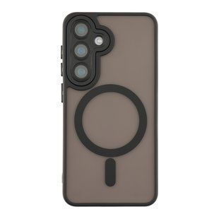 Чохол TPU+PC Magnetic Matte Camera Lens with Magsafe для Samsung Galaxy S25 5G (S931) Black 2020000470472 фото