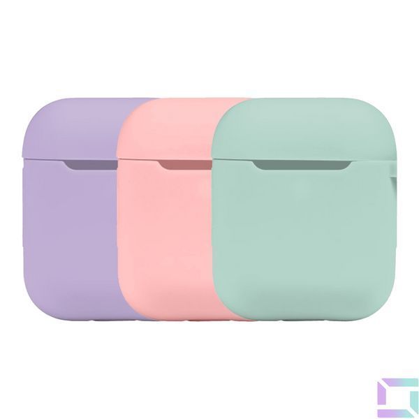 Футляр Silicone Case with hook для Airpods 1/2 39.Elegant purple 2020000368939 фото