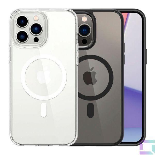 Чохол TPU+PC Spigen Ultra Hybrid with Magsafe для iPhone 12 Pro Max Black 2020000461098 фото