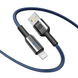 USB YOKI SMART YK-SM31 Lightning 2.4A 1.2m Цвет Черно-Синий 6907858579693 фото 2