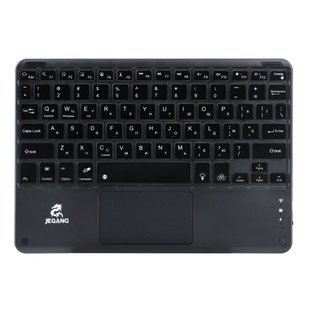 Клавіатура бездротова JEQANG JB-380 bluetooth charging and lighting touch keyboard Колір Чорний 2020000428862 фото