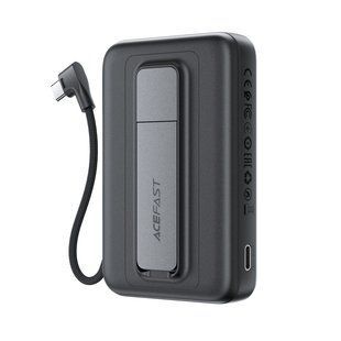 Універсальна Мобільна Батарея Power Bank AceFast M24 PD22.5W magnetic wireless charging, with cable Type-C, 10000mAh Чорний 6974316284871 фото