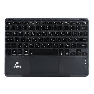 Клавиатура беспроводная JEQANG JB-380 bluetooth charging and lighting touch keyboard Черный 2020000428862 фото