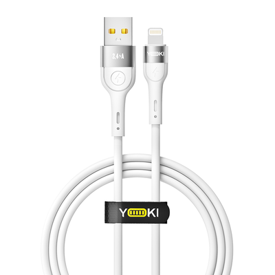 USB YOKI EXTRA YK-EX11 Lightning 2.4A 1.2m Цвет Белый 6907858579044 фото