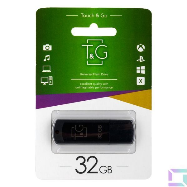 USB флеш-накопичувач T&G 32gb Classic 011 Чорний 4711472587482 фото