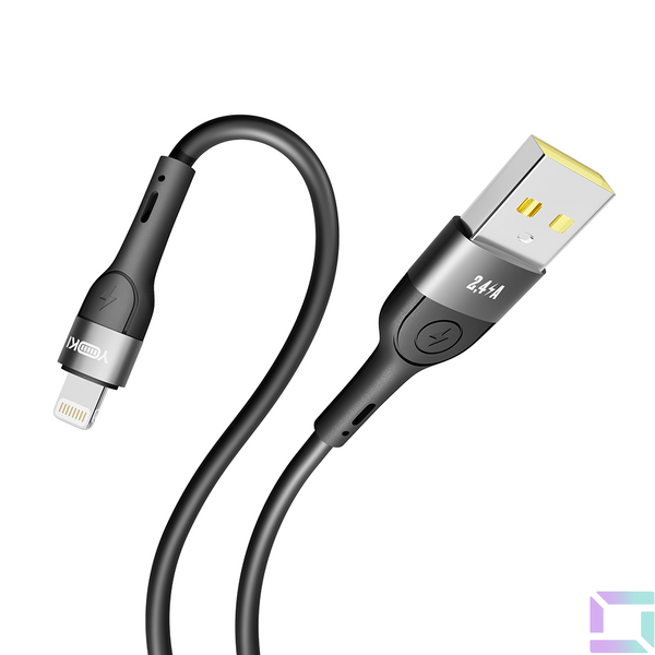 Кабель USB YOKI EXTRA YK-EX11 Lightning 2.4A 1.2m Колір Бiлий 6907858579044 фото