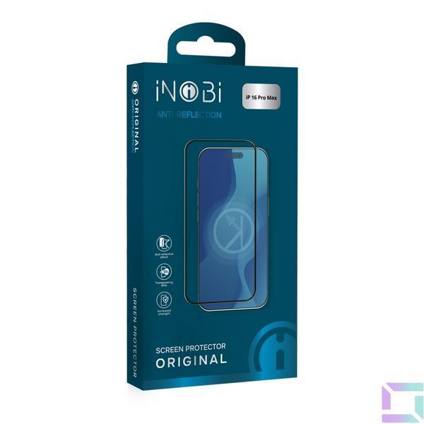 Захисне скло iNOBI Original AR for iPhone 16 Pro Max Чорный 6918957234512 фото
