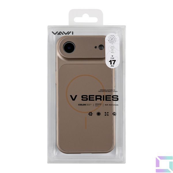 Чехол AG-Glass Lens Protection with Magsafe для iPhone 17 Air Gold 2020000488231 фото