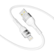 Кабель USB YOKI EXTRA YK-EX11 Lightning 2.4A 1.2m Колір Бiлий 6907858579044 фото 3